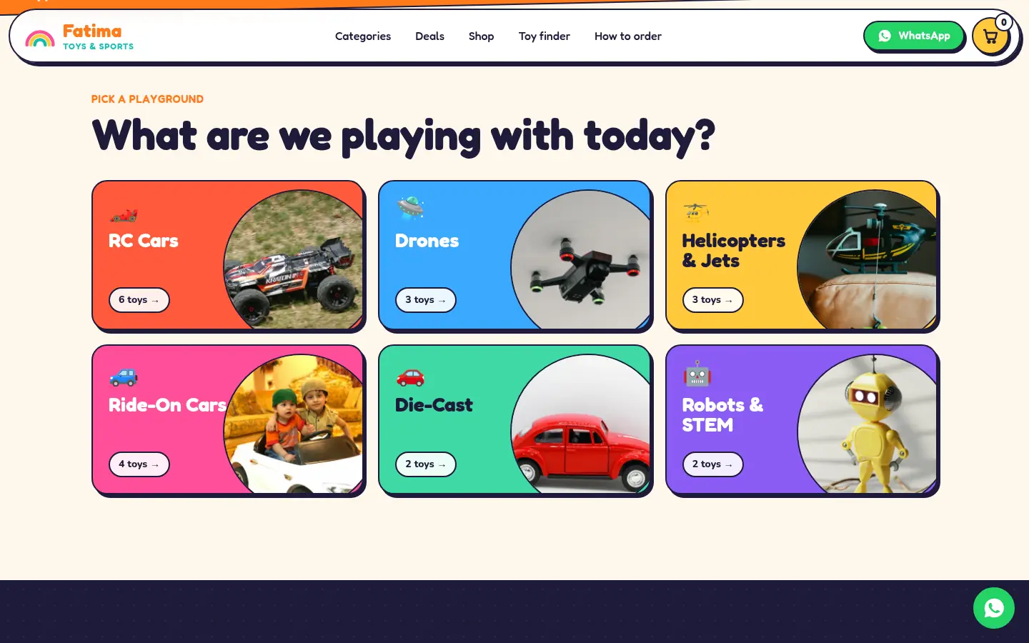 Fatima Toys & Sports desktop view 2