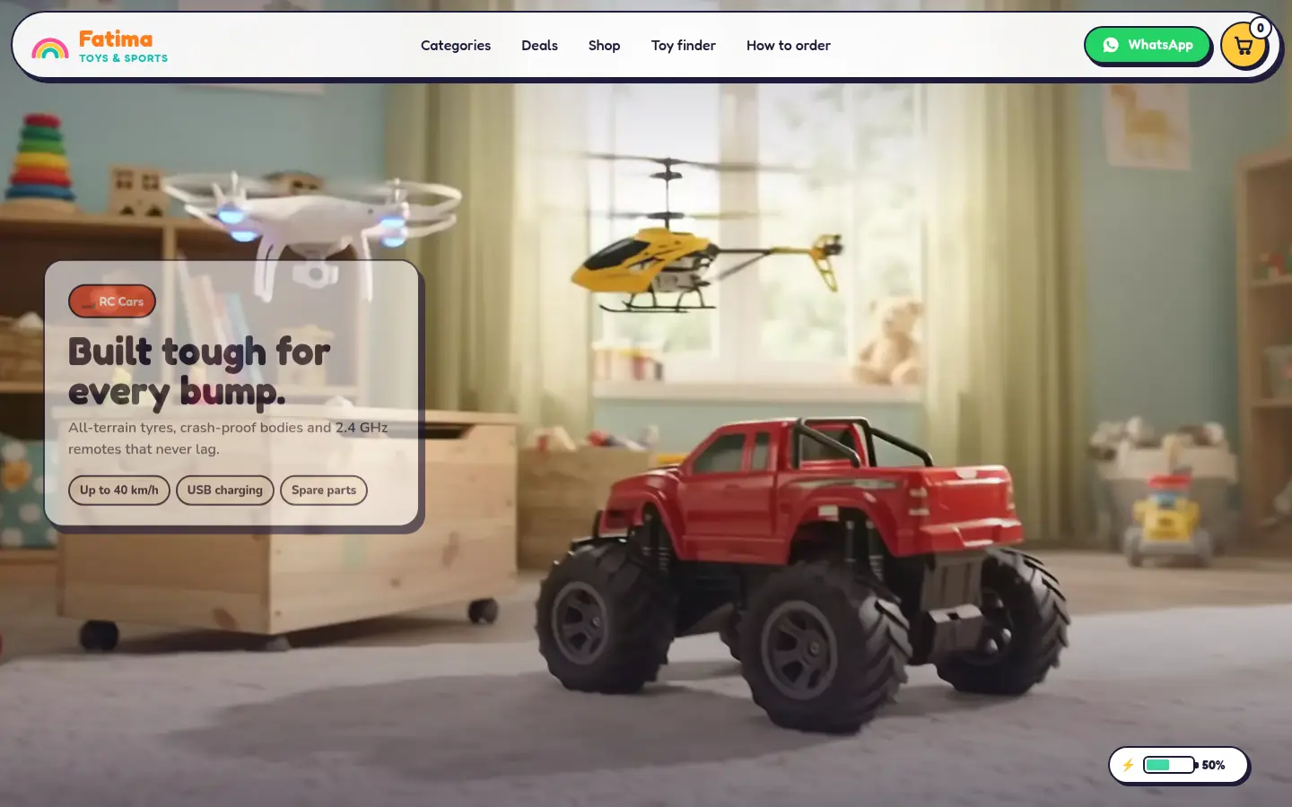 Fatima Toys & Sports desktop view 1